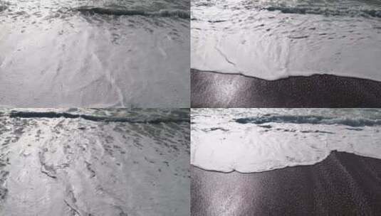 海浪涌向海岸高清在线视频素材下载