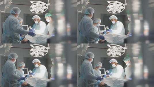 专业外科医生在手术室工作高清在线视频素材下载