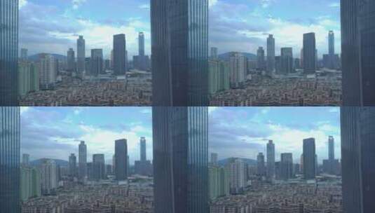 索尼4k-广州天河办公楼CBD中央商务区城市高清在线视频素材下载