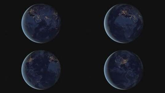 从太空旋转的地球可循环动画高清在线视频素材下载