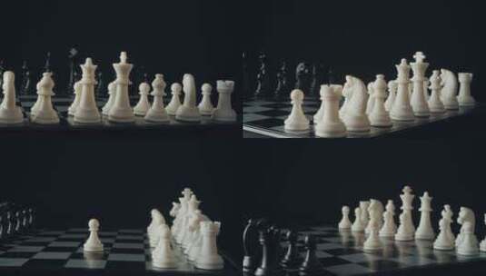 国际象棋游戏高清在线视频素材下载