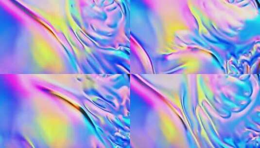 彩色震撼立体水流微观液体墨水流体摄影高清在线视频素材下载