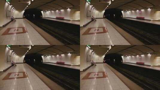 希腊的地下车站高清在线视频素材下载