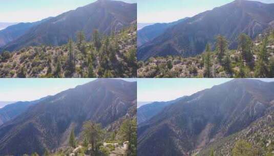 航拍的山谷景观高清在线视频素材下载