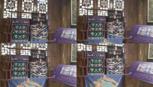 织布织机传统织布高清在线视频素材下载