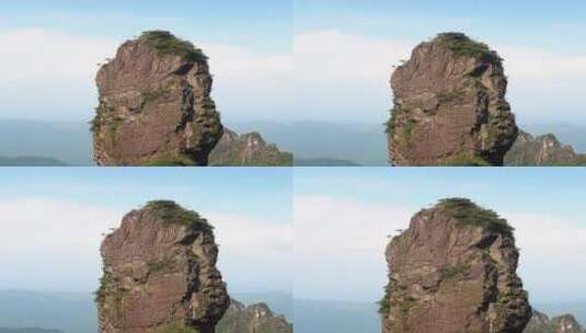 郴州五指峰景区金鞭神柱高清在线视频素材下载