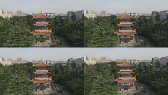 航拍衡阳城市风光高清在线视频素材下载