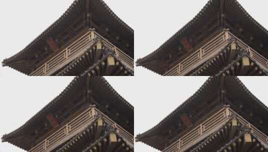 杭州大兜路香积寺禅院建筑视频高清在线视频素材下载