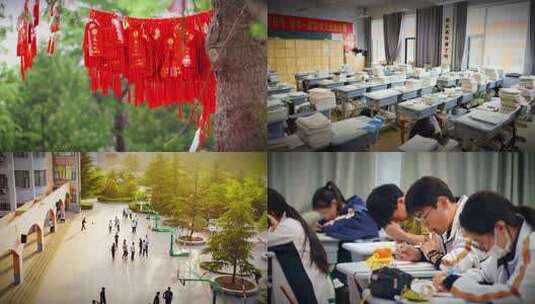 高中校园毕业季通用空镜头 备战高考高清在线视频素材下载