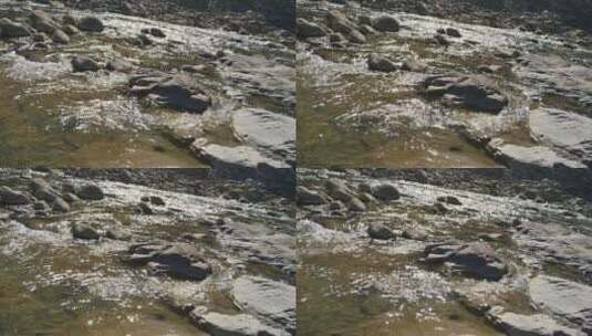 唯美流动的河水水流高清在线视频素材下载