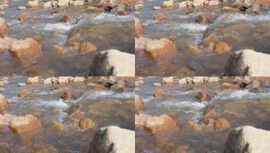 小溪流水实拍高清在线视频素材下载