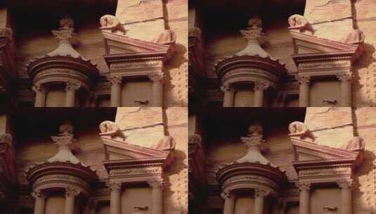 红色的石头宫殿高清在线视频素材下载