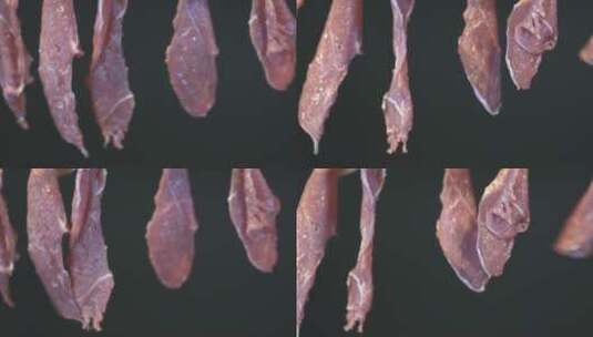 火锅肉片摆动可扣除背景高清在线视频素材下载