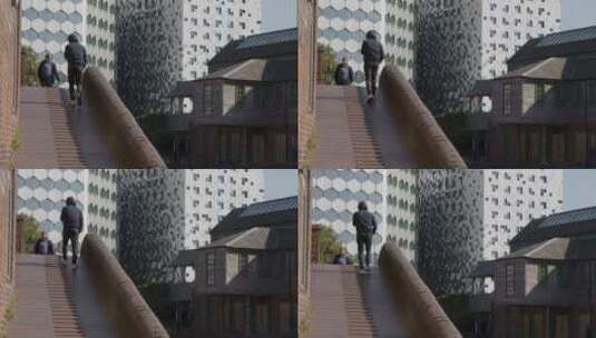 城市建筑的平移镜头高清在线视频素材下载