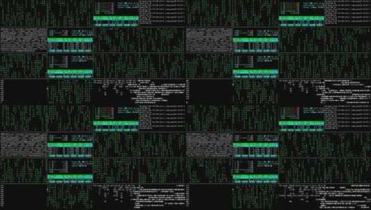 电脑页面数据代码高清在线视频素材下载