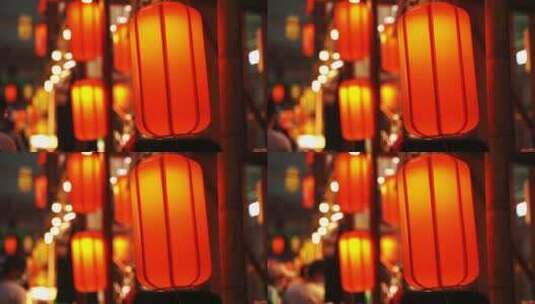 上海城隍庙中秋元宵春节灯会4K高清在线视频素材下载