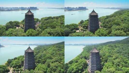 杭州六和塔文化公园高清在线视频素材下载