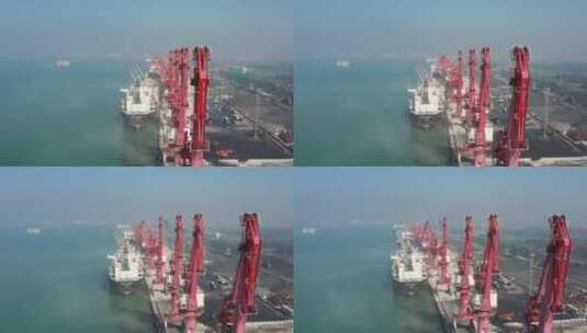 4k航拍港口3高清在线视频素材下载