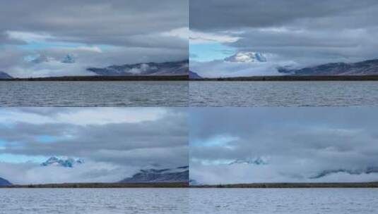 川西甘孜州红海子雪山云海延时摄影高清在线视频素材下载