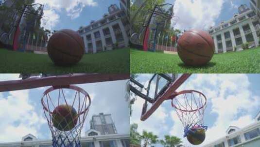 篮球投篮1080p高清在线视频素材下载