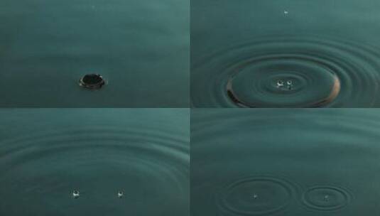 水滴滴落 实拍水滴 4K高速实拍高清在线视频素材下载