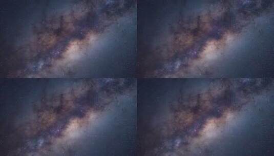 星空 唯美 蓝色 静谧 夜空 银河星空高清在线视频素材下载