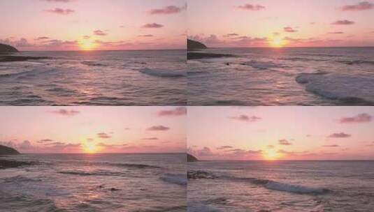 海边黄昏 日落高清在线视频素材下载