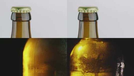 啤酒瓶特写高清在线视频素材下载
