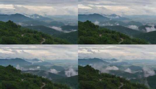 云雾缭绕的山上高清在线视频素材下载