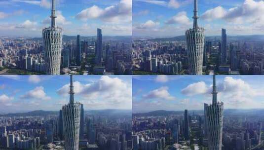 广州塔蓝天-10高清在线视频素材下载