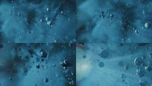 宇宙太空星云陨石高清在线视频素材下载