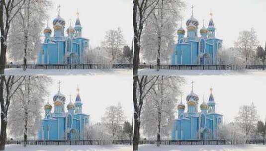 Krasnoe Gomel地区村白俄罗斯高清在线视频素材下载