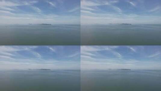 航拍蓝色海洋大海海浪沙滩高清在线视频素材下载