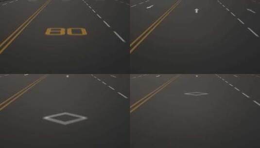 汽车高速公路快速行驶第一视角高清在线视频素材下载