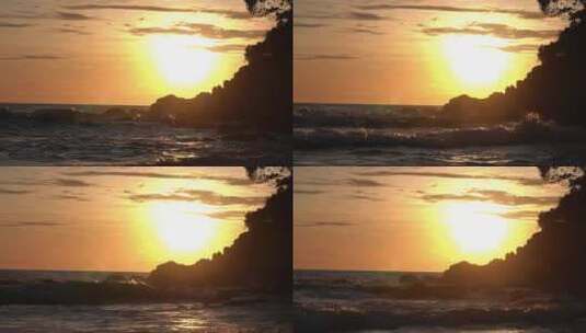 大海日出阳光高清在线视频素材下载