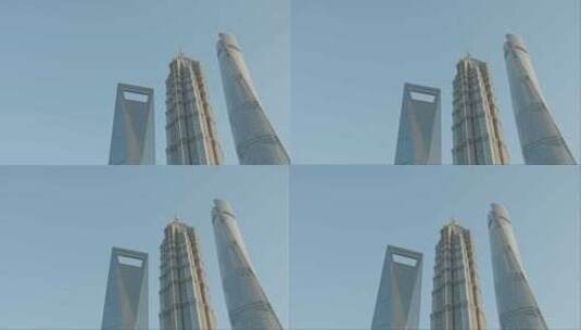 上海陆家嘴城市风光空镜运镜高清在线视频素材下载