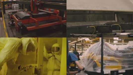 金属机械化重工业生产高清在线视频素材下载