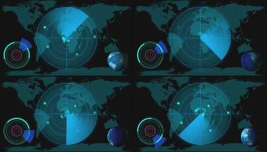 雷达搜索扫描素材高清在线视频素材下载
