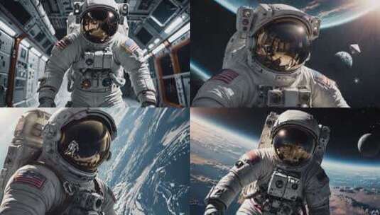 太空 宇航员  航天高清在线视频素材下载