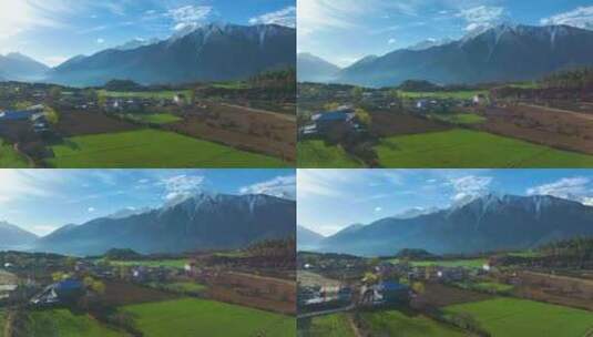 西藏林芝雪山森林高清在线视频素材下载