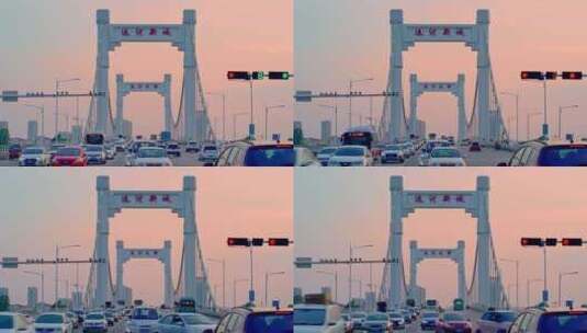京杭运河之都济宁大桥高清在线视频素材下载
