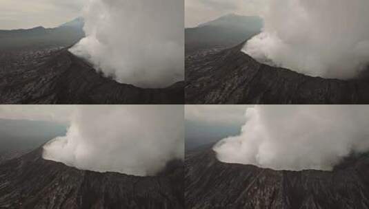 火山，Java，火山，旅游景点高清在线视频素材下载