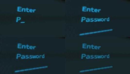 输入、密码、屏幕、Crt高清在线视频素材下载