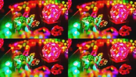 彩色钻石微距特写画面高清在线视频素材下载