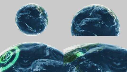流浪地球定位标记揭示logo科技片头高清AE视频素材下载