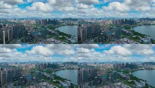 4K航拍深圳欢乐港湾7高清在线视频素材下载