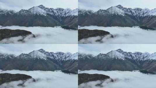 云海雪山高清在线视频素材下载