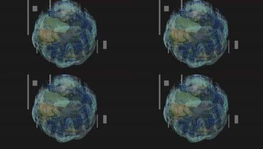 业务背景地球连接3D渲染高清在线视频素材下载