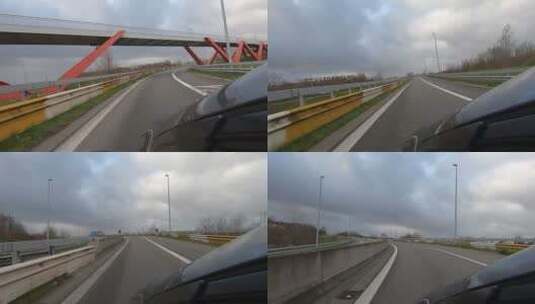 高速公路上车辆的录像高清在线视频素材下载