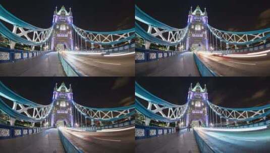 塔桥的延时摄影高清在线视频素材下载